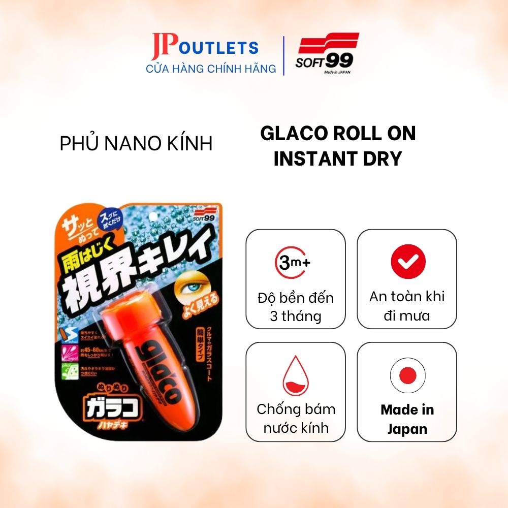 Chăm sóc xe cao cấp - soft99 - glaco roll on instant dry