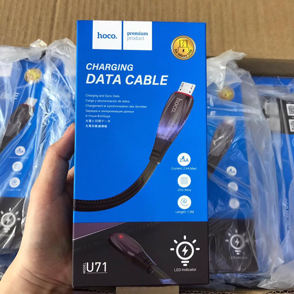 Cáp sạc cao cấp Hoco U71 Micro USB 1.2M