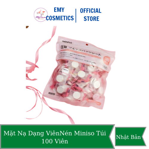 [HCM]Mặt Nạ Dạng Viên Nén Miniso Túi 100 Viên