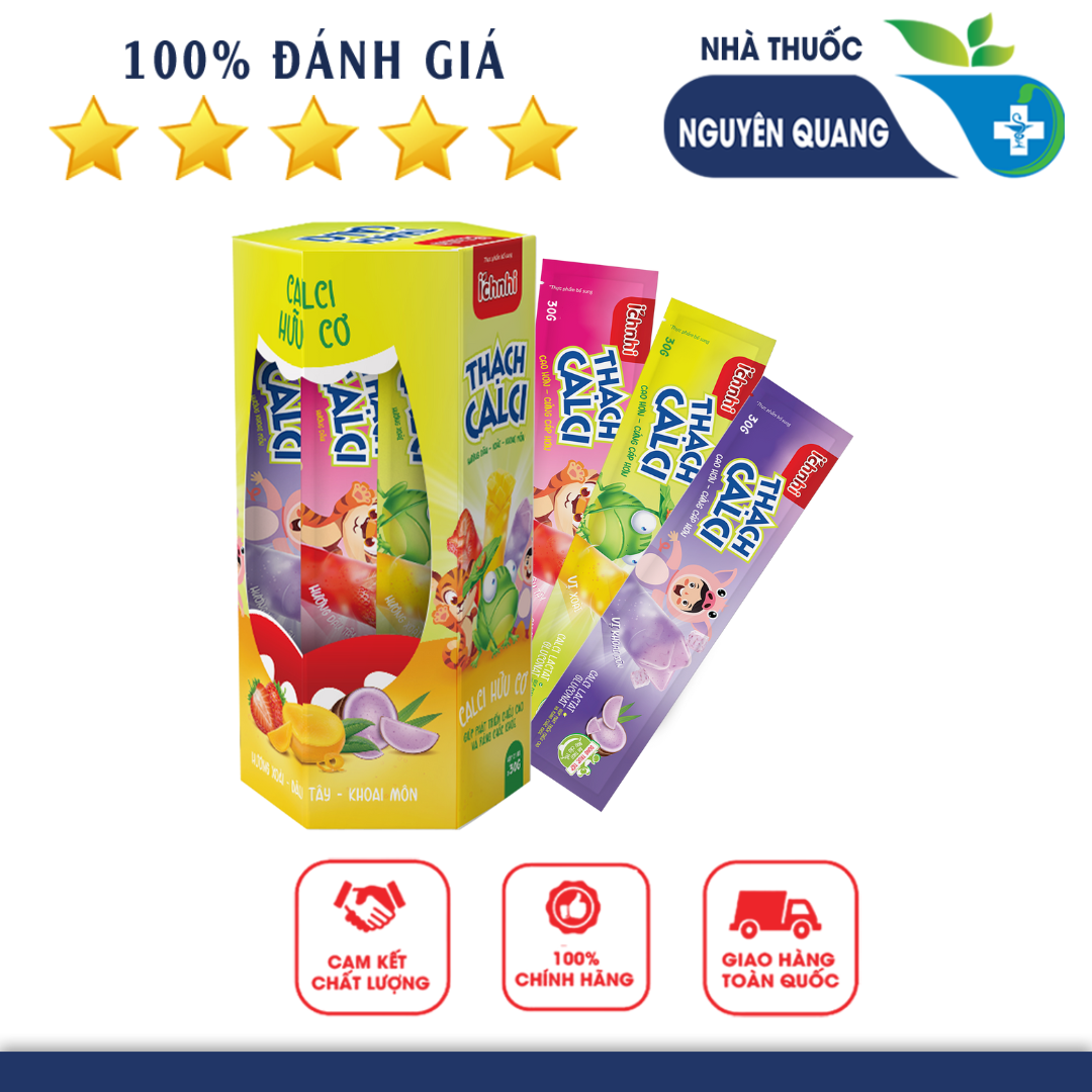 Thạch calci ích nhi 21 gói x 30g – cao hơn, cứng cáp hơn