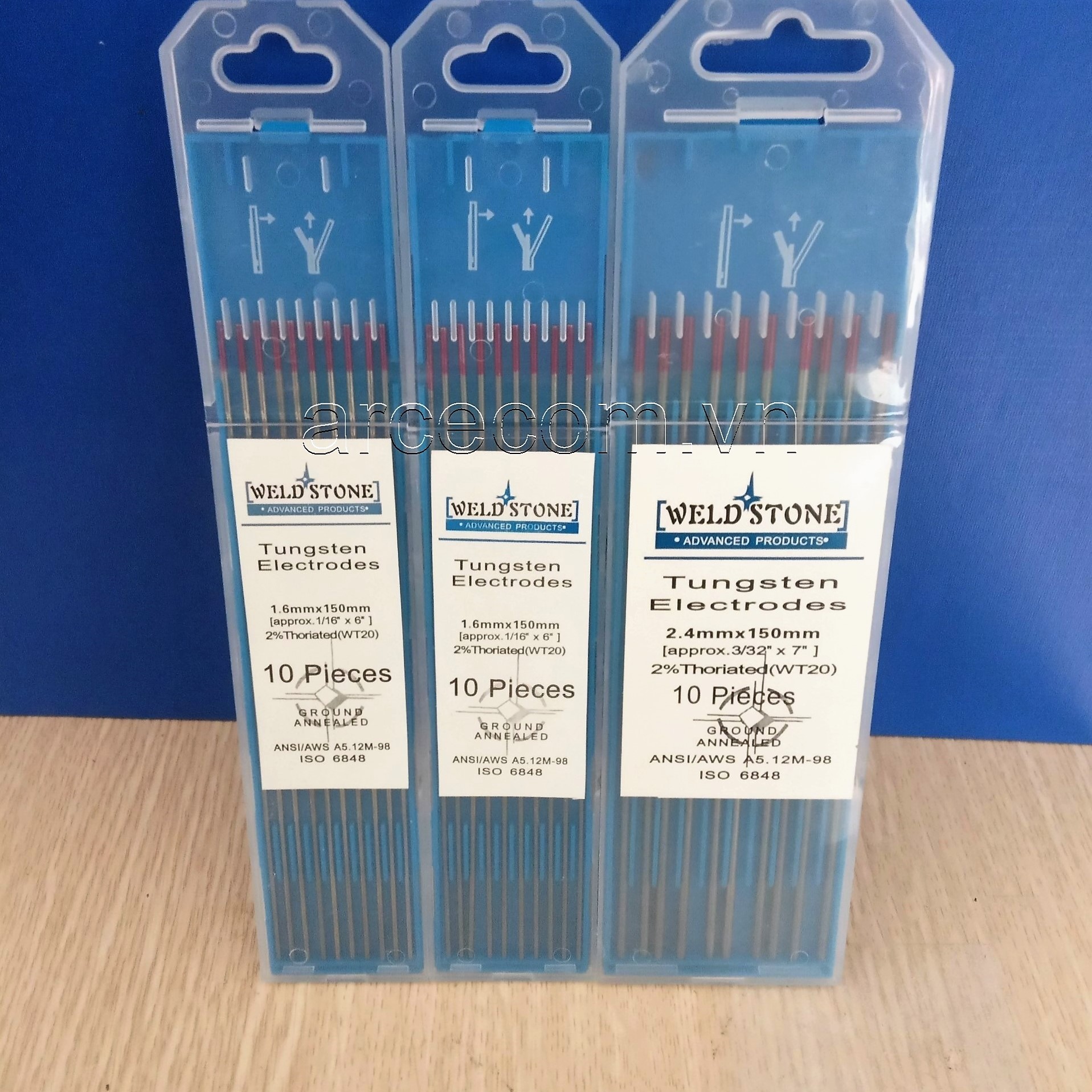 Tig Welding Rods 1.6/2.0/2.4/3.2X150Mm Weld Stone (Pack of 10)