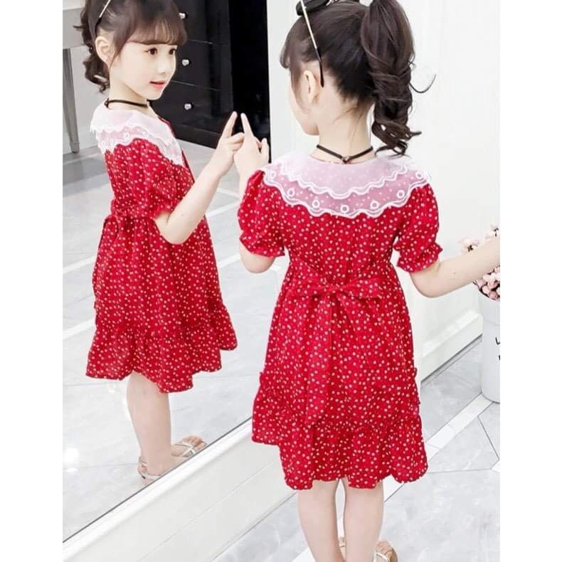 Đầm tiểu thư tay phồng cho bé gái