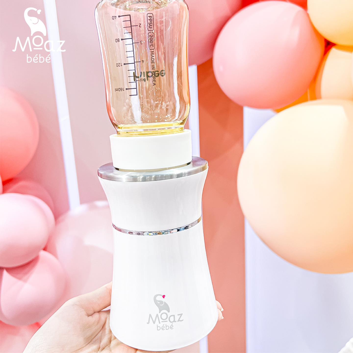 Máy hâm sữa di động không dây Moaz BéBé MB-041