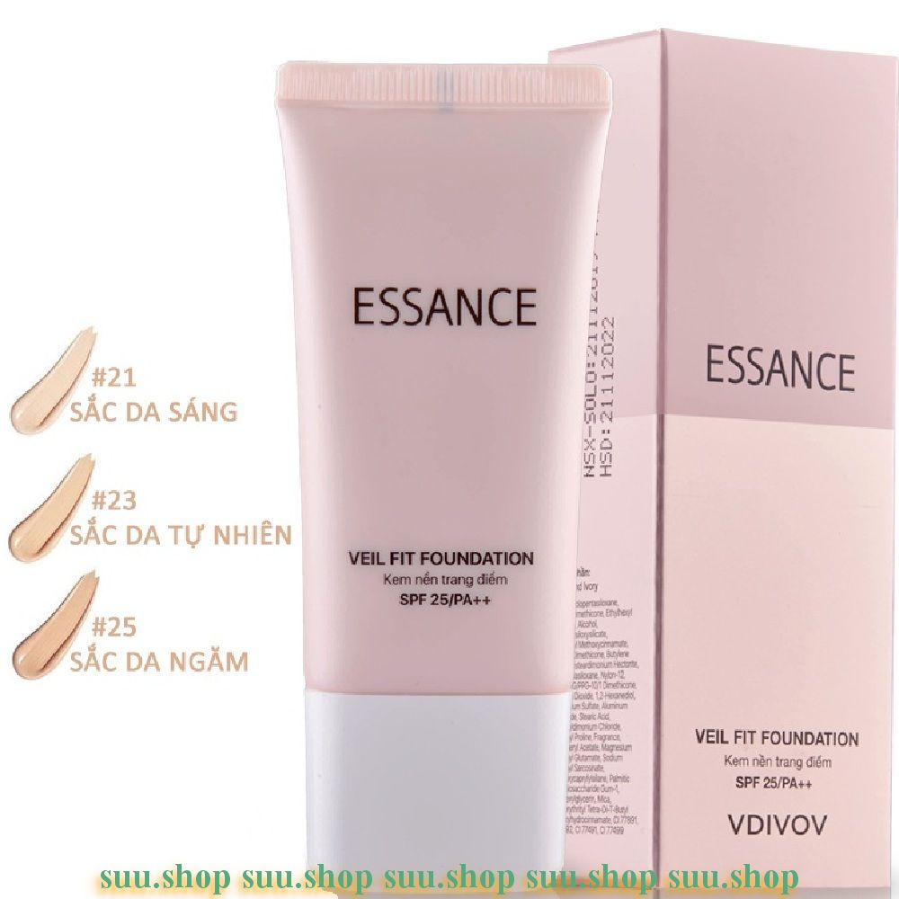 Kem Nền Essance Vdivov Veil Fit Foundation 30ml Deep Ivor