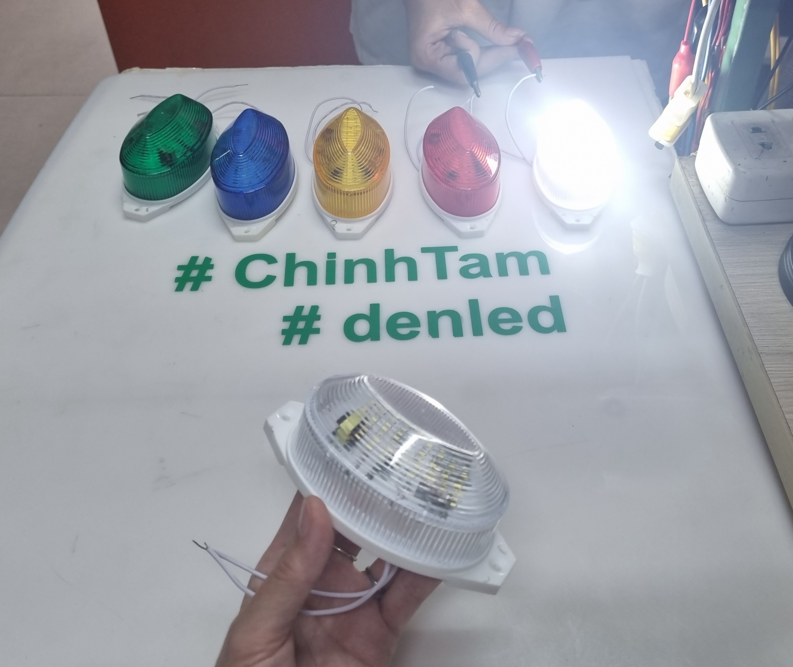 Combo 5 đèn chớp sấm sét flash lamp 220Vac