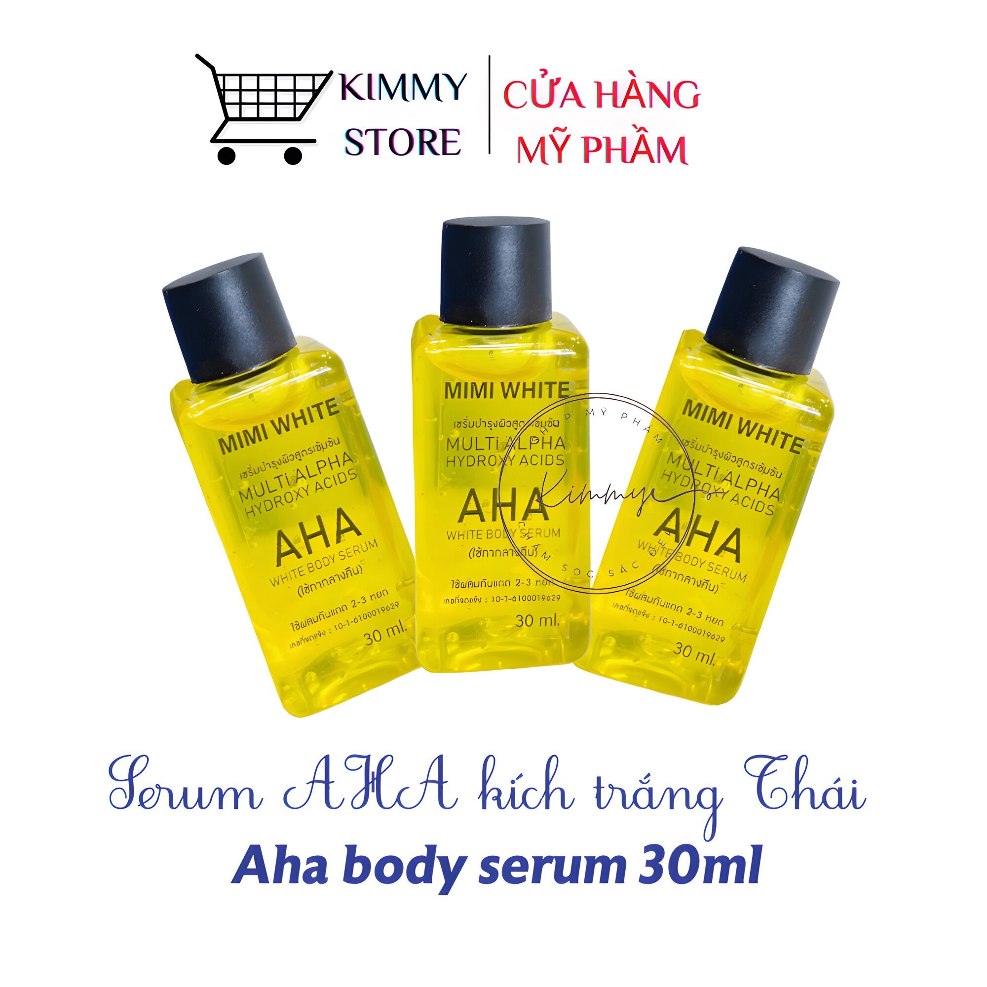 Lẻ chai 30ml serum aha mimi white