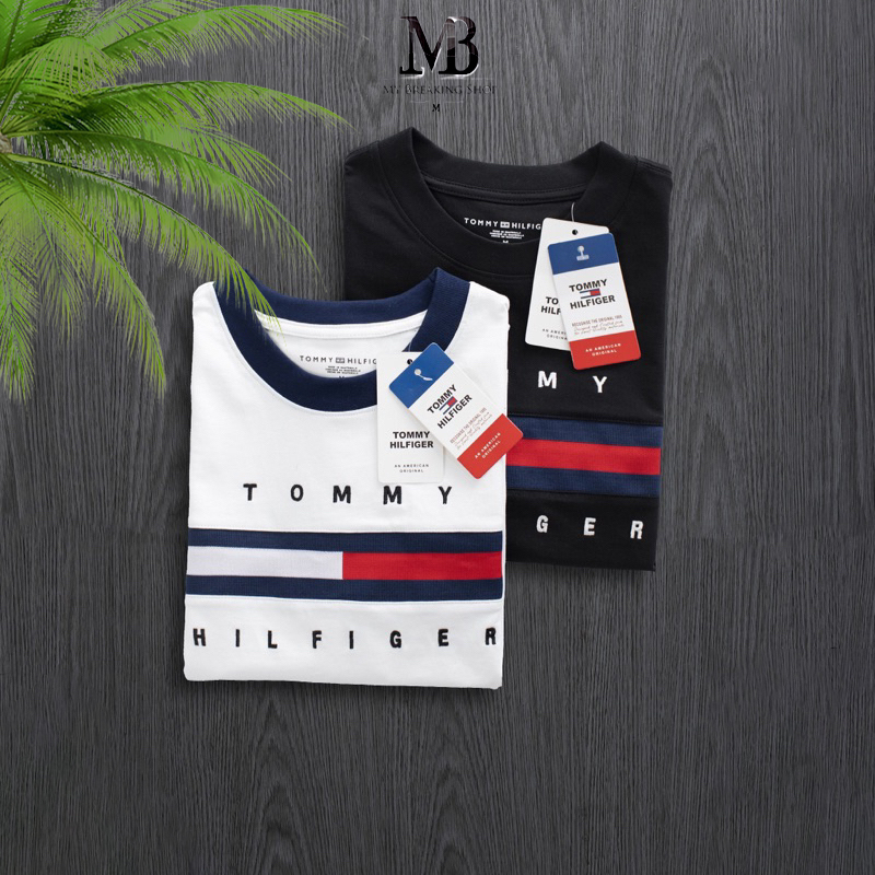Áo thun T.om.my Hil.fi.ger MB shop, form rộng, unisex MB023