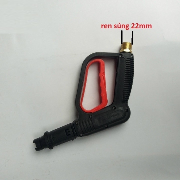 Súng rửa xe đầu xịt rửa xe áp lực cao - ren 22mm