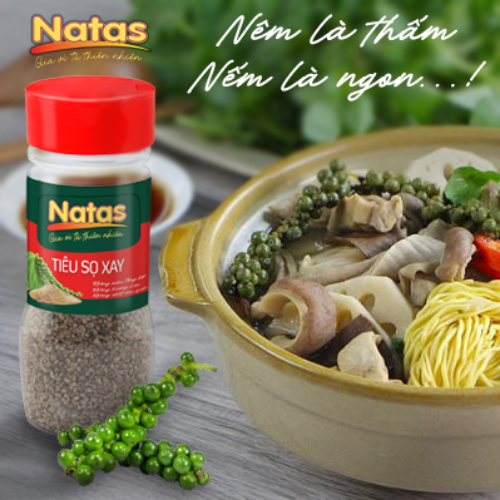 TIÊU SỌ XAY NATAS gia vị tiện dụng (hũ 55g)
