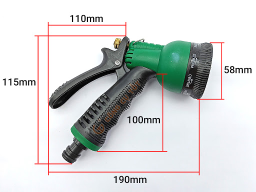 VÒI XỊT NƯỚC TƯỚI CÂY RỬA XE 8 CHẾ ĐỘ