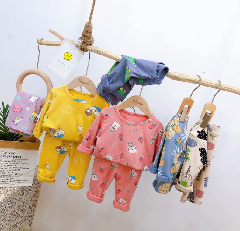 Bộ quần áo trẻ em cotton 4 chiều QATE614