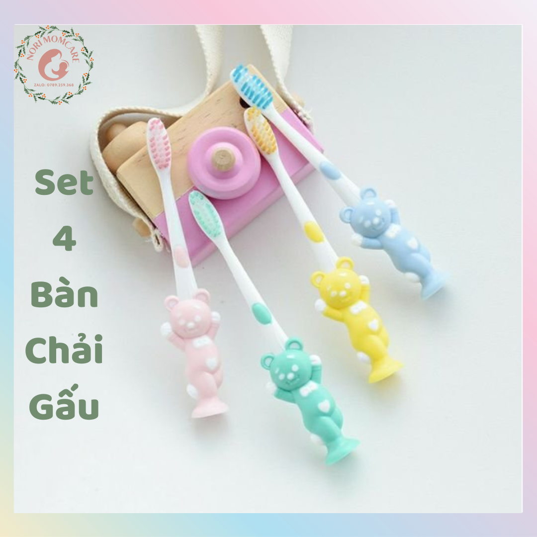 Bàn chải đánh răng Kichi siêu mềm cho bé từ 2 tuổi trở lên