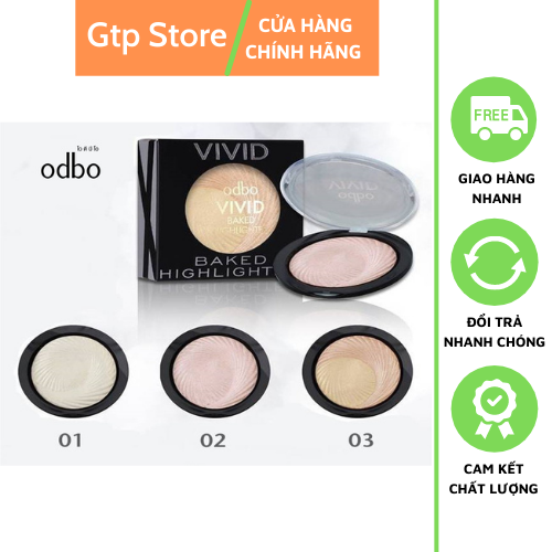 Phấn Bắt Sáng ODBO Vivid Baked Highlighter (Thái Lan)