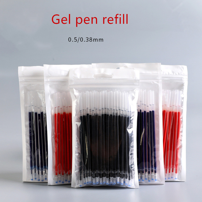 Ruột bút gel thay thế (mực xanh, đen, đỏ)