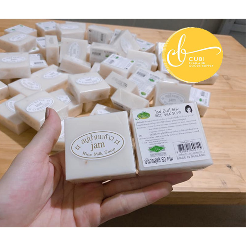 Lốc Xà Phòng Gạo JAM Thái Lan (12 cục)