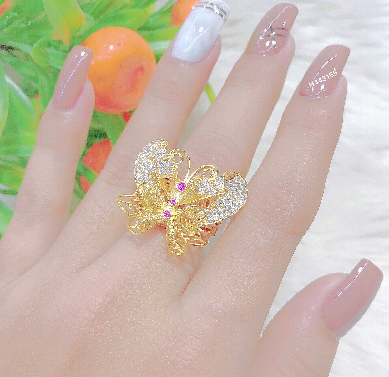 Nhẫn Con Bướm ( MS: # 54-05) - Hình thật 100%