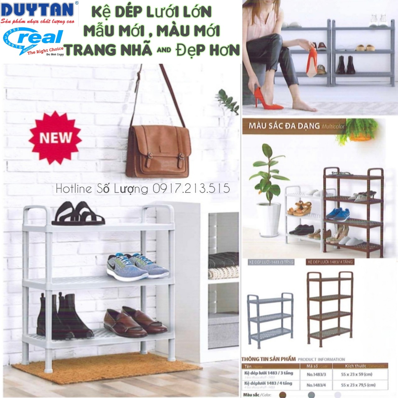 KỆ DÉP LƯỚI NHỰA DUY TÂN LOẠI LỚN (New 2022)