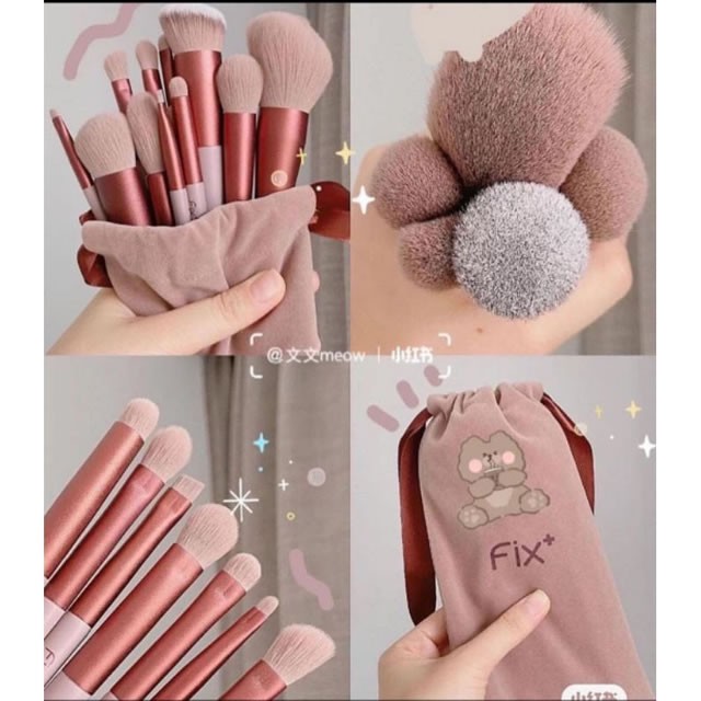[HCM][ Bộ 13 Cây ] Cọ Trang Điểm Fix Hồng 13 Cây Siêu Mềm Mại
