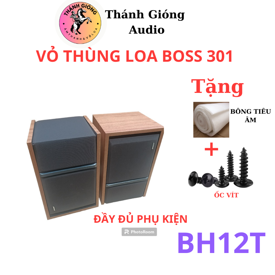 VỎ THÙNG LOA BOSE 301 - SERI III BASS 20, 2 TREBLE - GIÁ 1 ĐÔI TẶNG KÈM BÔNG TIÊU ÂM