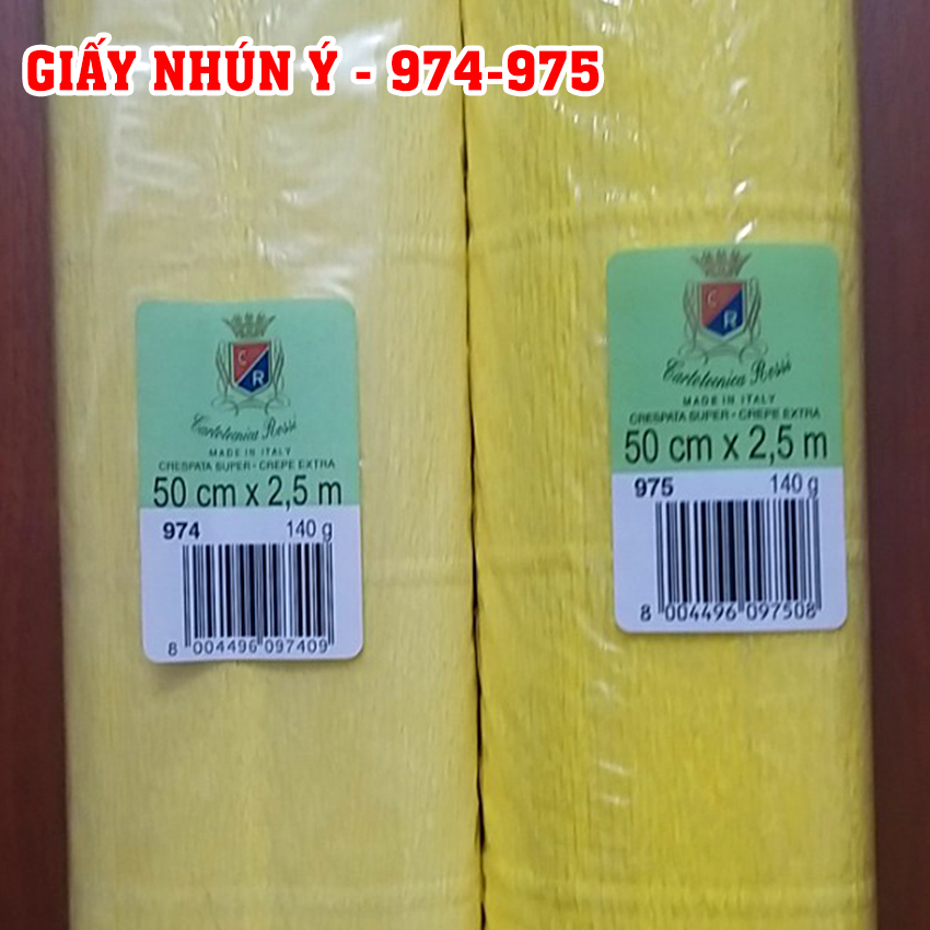 Giấy nhún Ý làm hoa, đồ handmade - 50cmx250cm