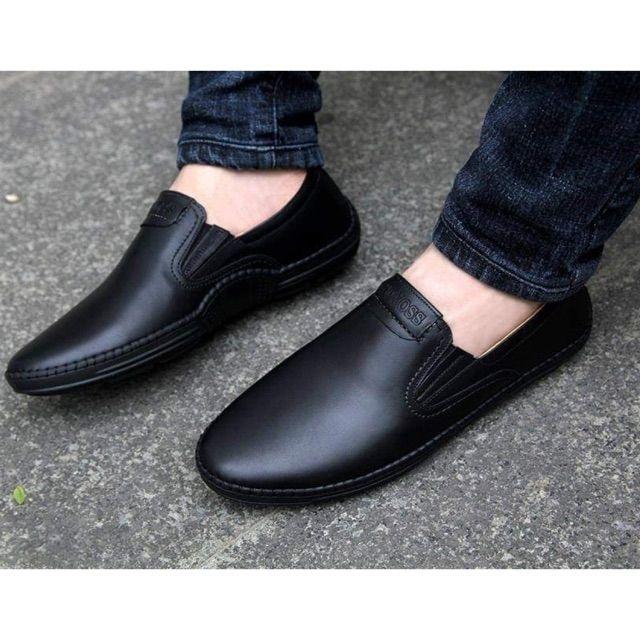 giày lười nam POLO da mềm êm chân
