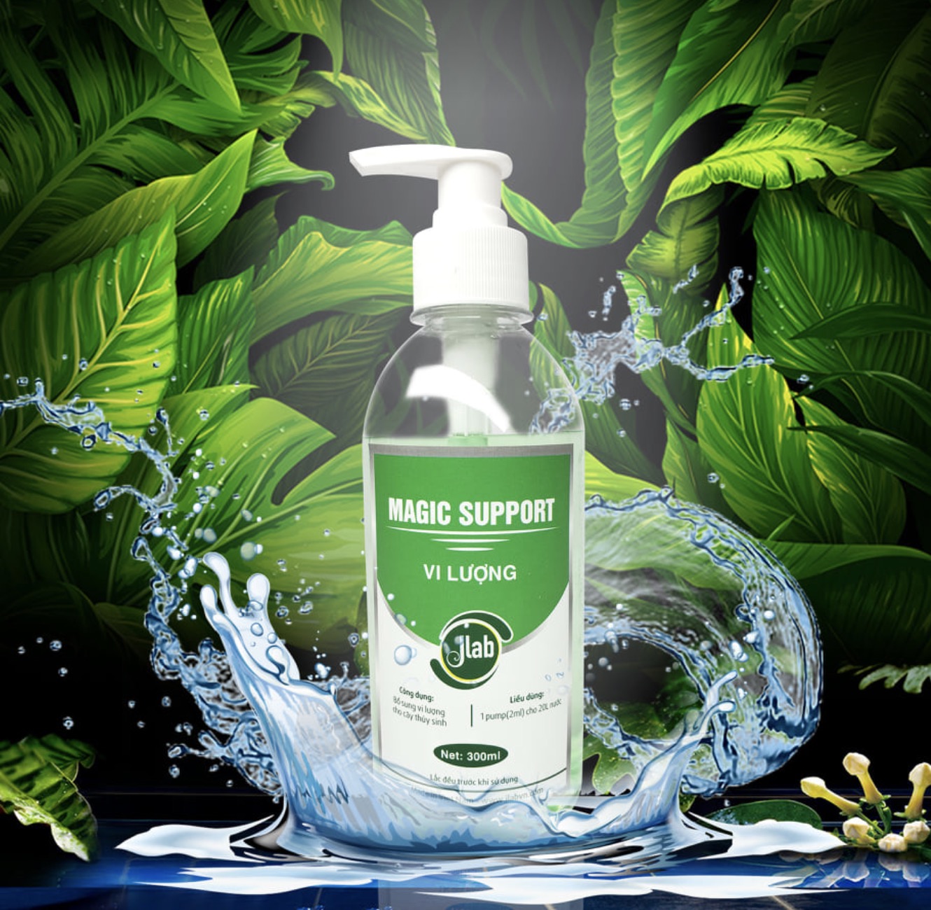 [Hoàn Tiền 10%] Jlab Magic Support - Phân nước bổ sung vi lượng cho hồ cá thủy sinh
