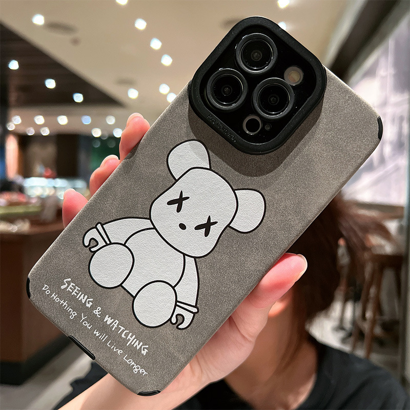 Ốp lưng iphone in hoạ tiết Kaws 3D da lộn cho 7plus/8plus/x/xs/xsmax/11/12/13/14/pro/max/promax/plus/shin/case