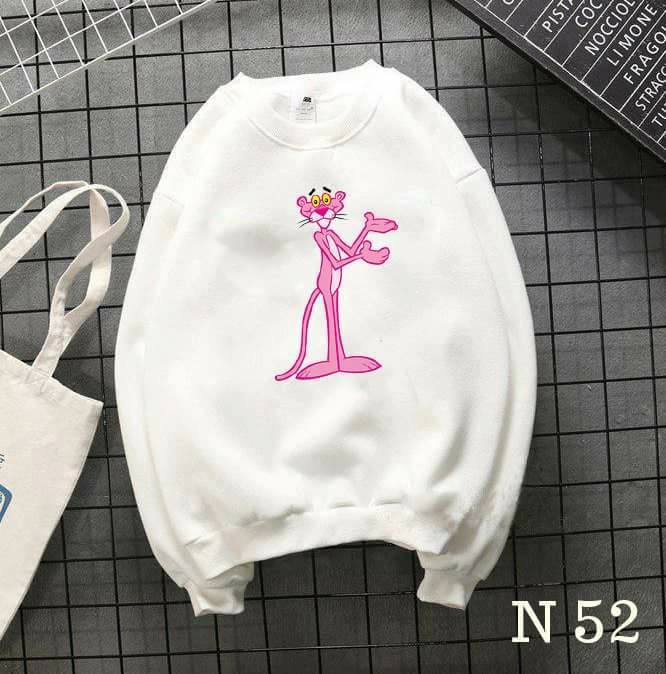 Áo sweatshirts nam nữ báo hồng