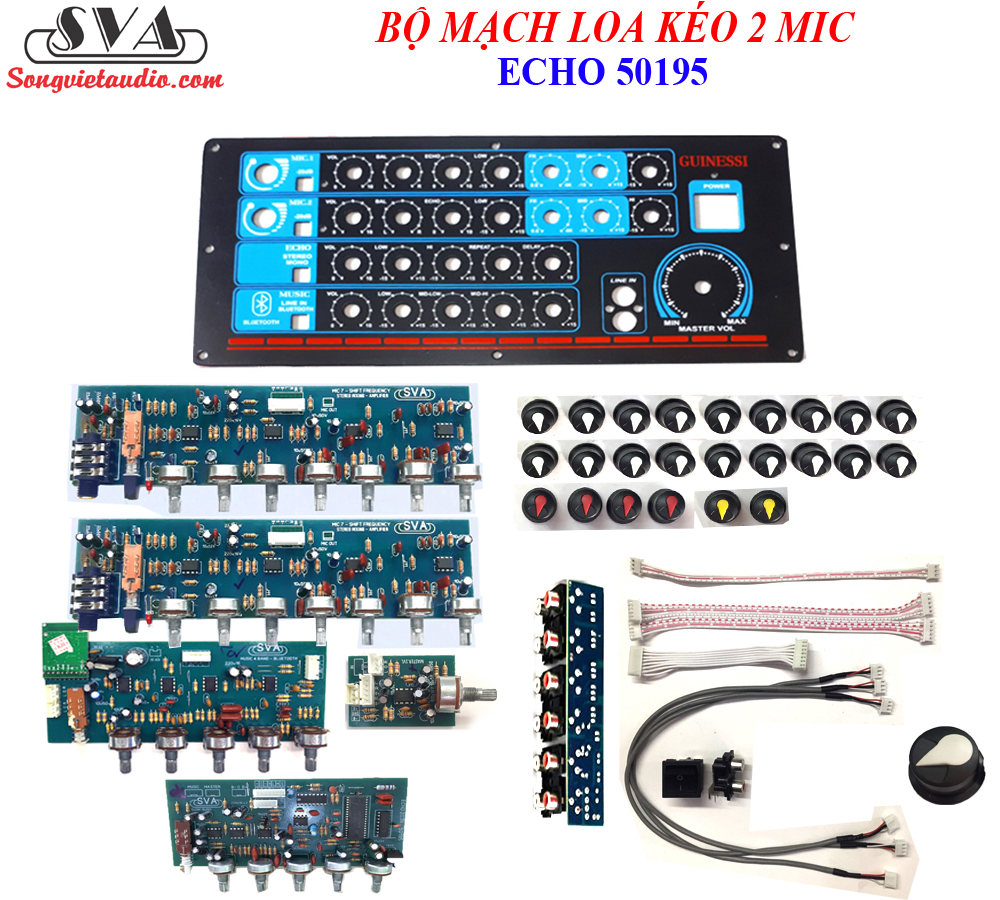 BỘ MẠCH LOA KÉO PRE MIC 7 VOLUME - TẶNG MẶT