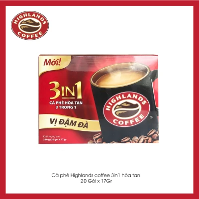 Cà phê sữa hoà tan 3in1 Highlands Coffee (20 gói x 17g)