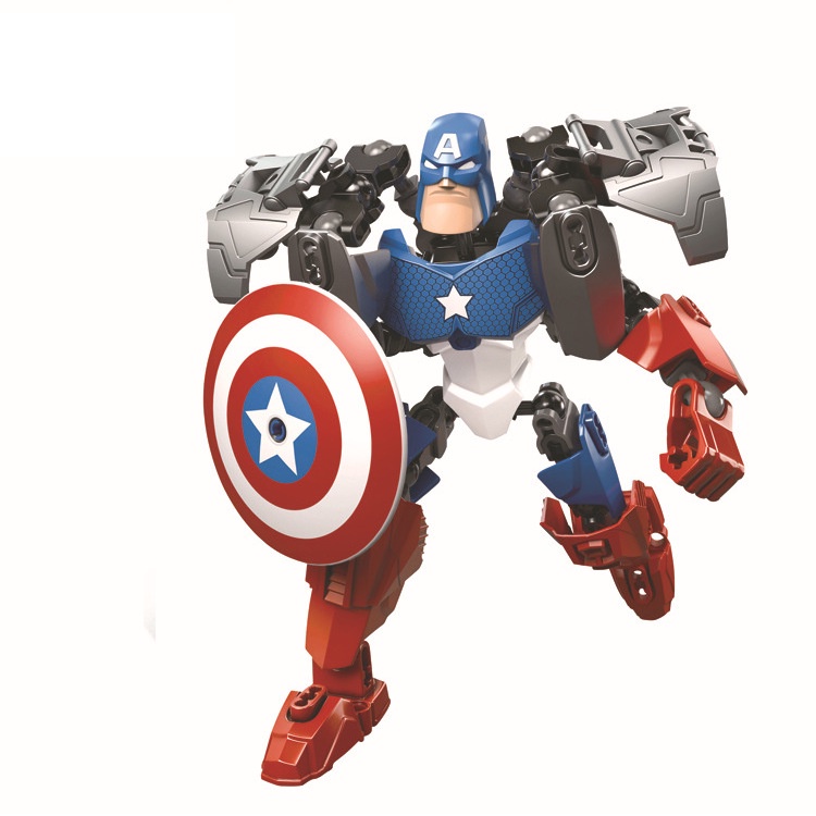 Đồ chơi lắp ghép, lắp ráp mô hình các nhân vật marvel DC chất liệu nhựa ABS cao cấp