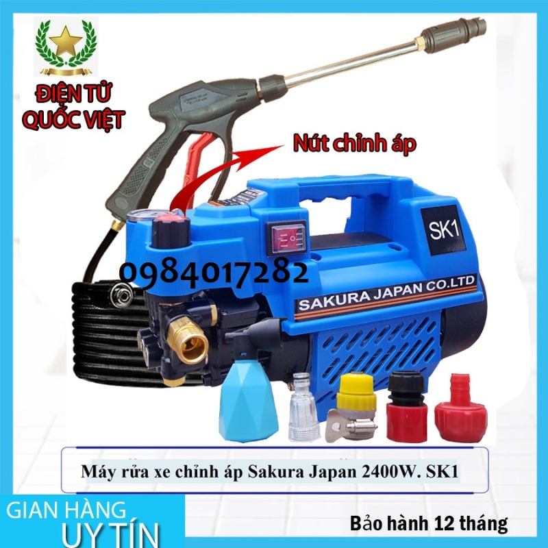 Máy Rửa Xe Mini .Máy Chỉnh Áp SAKURA. Japan SK1. Công Suất mạnh số 1 thị trường cam kết lõi đồng