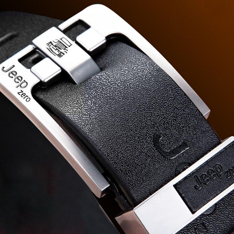 Jeep Zero Men/'s Genuine Leather Belts Fancy Jeans Designer WaistBand /&Free Gift