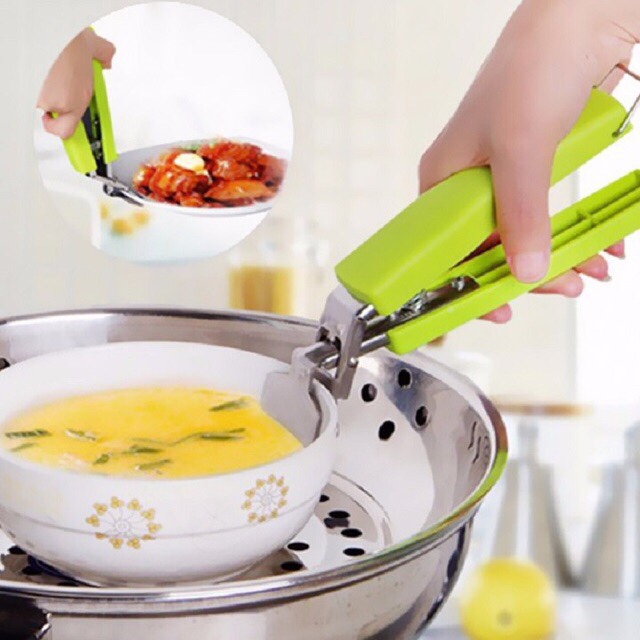 CÁN DÀI. KẸP GẮP TÔ CHÉN DĨA CHỐNG NÓNG CÁN CẦM BẰNG NHỰA. TH085