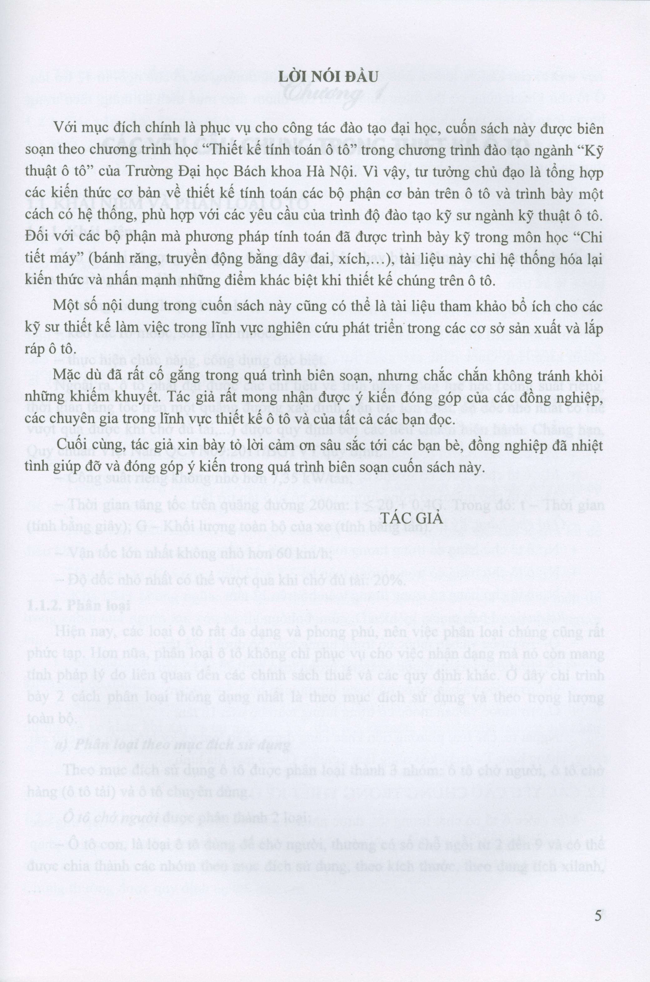 Thiết kế tính toán ô tô