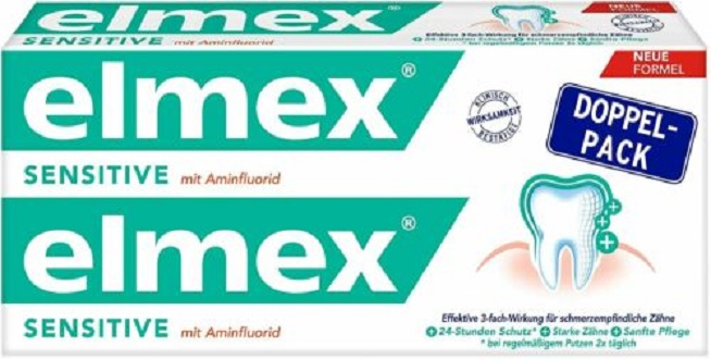 Kem đánh răng Elmex Sensitive  (set đôi) Đức