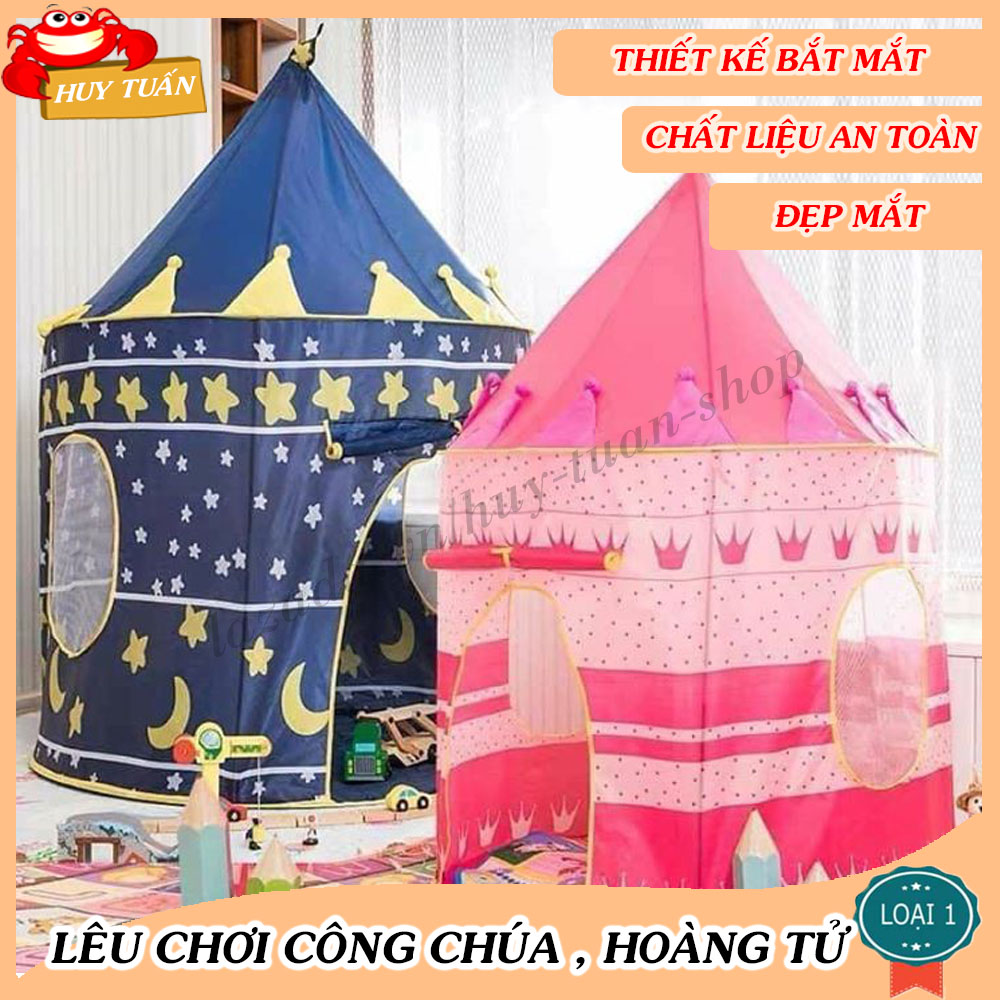 Lều công chúa hoàng tử đồ chơi chất liệu cao cấp thiết kế đẹp mắt, đáng yêu cho bé, lều cho bé, lều chơi cho bé giá rẻ