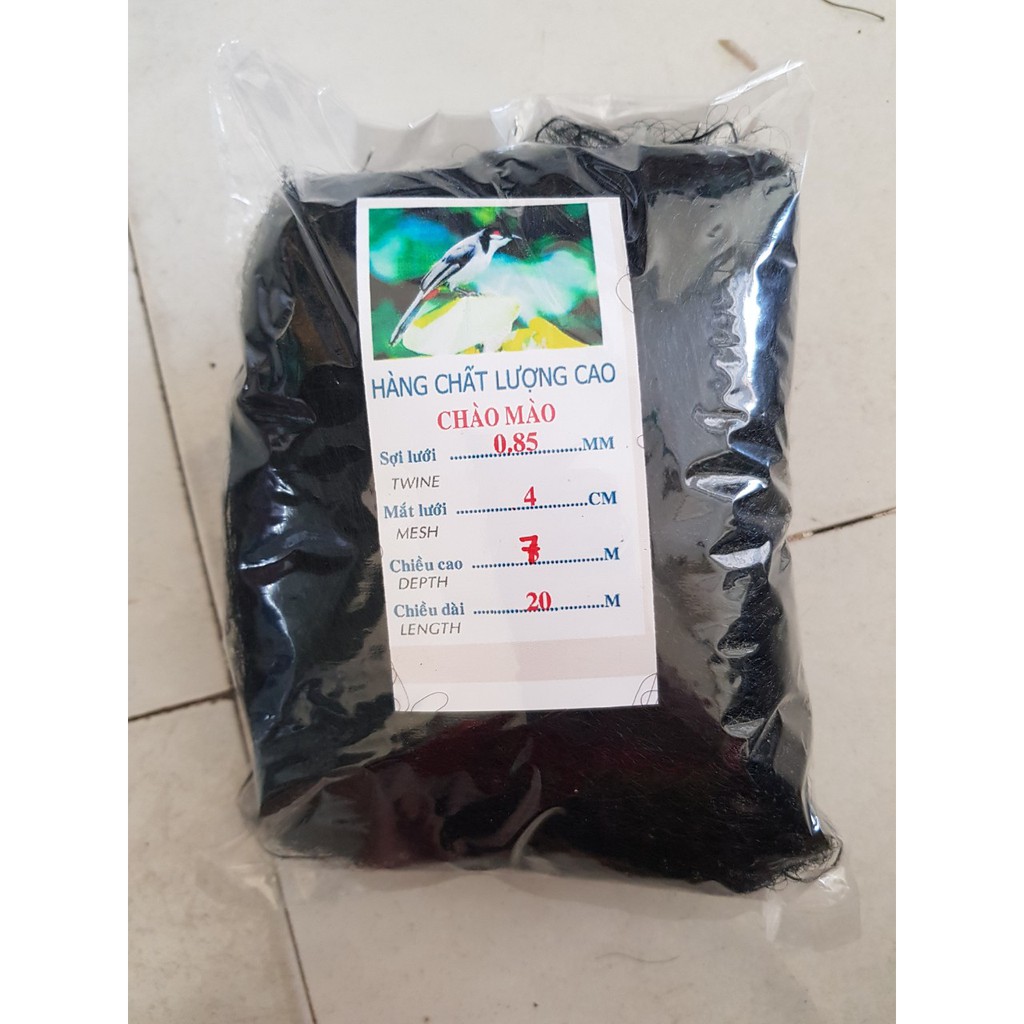 lưới bẫy chim chào mào cao 7m thái lan cao 7m