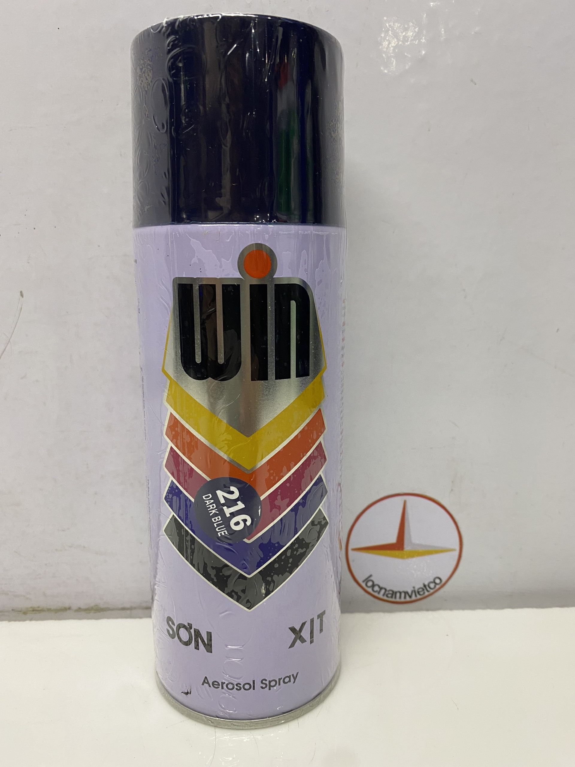 Sơn phun, sơn xịt Win màu xanh đen 216 400ml
