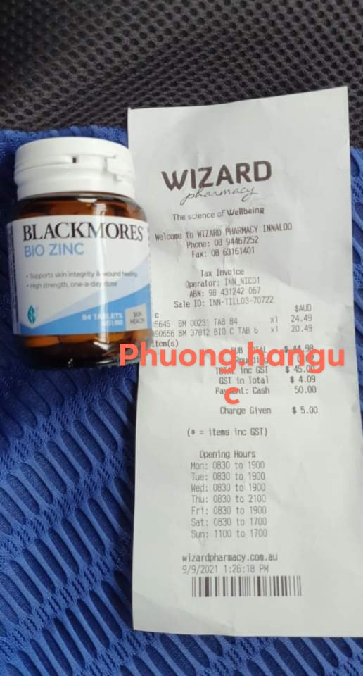 Blackmores Bio Zinc 84 viên