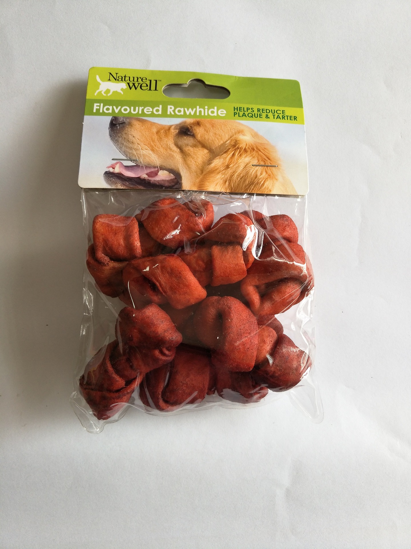 Hanpet - Xương cho chó dạng xoắn cho chó dưới 5kg dài 5cm Gồm 3 vị Nâu bò làm sạch răng chó Trắng sữa bổ sung canxi Màu Đỏ bổ máu