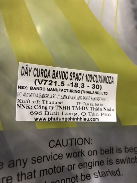 Dây Curoa Xe Spacy 100(Spacy Việt)/Nozza/Cuxi Bando