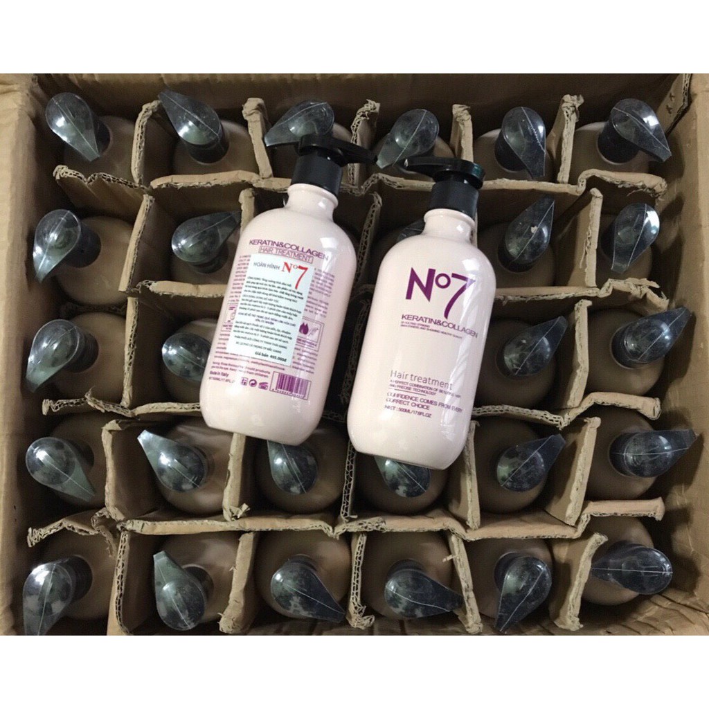 Kem ủ tóc phục hồi No7 Keratin Protein mềm mượt 500ml