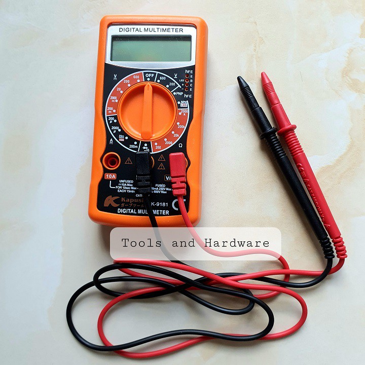 Đồng Hồ Vạn Năng Hãng Kapusi Nhật Bản K-9181 Dùng Đo Điện Ac, Dc Có Tặng Kèm 1 Bút Thử Điện Kapusi (Đồng Hồ Đo Điện)