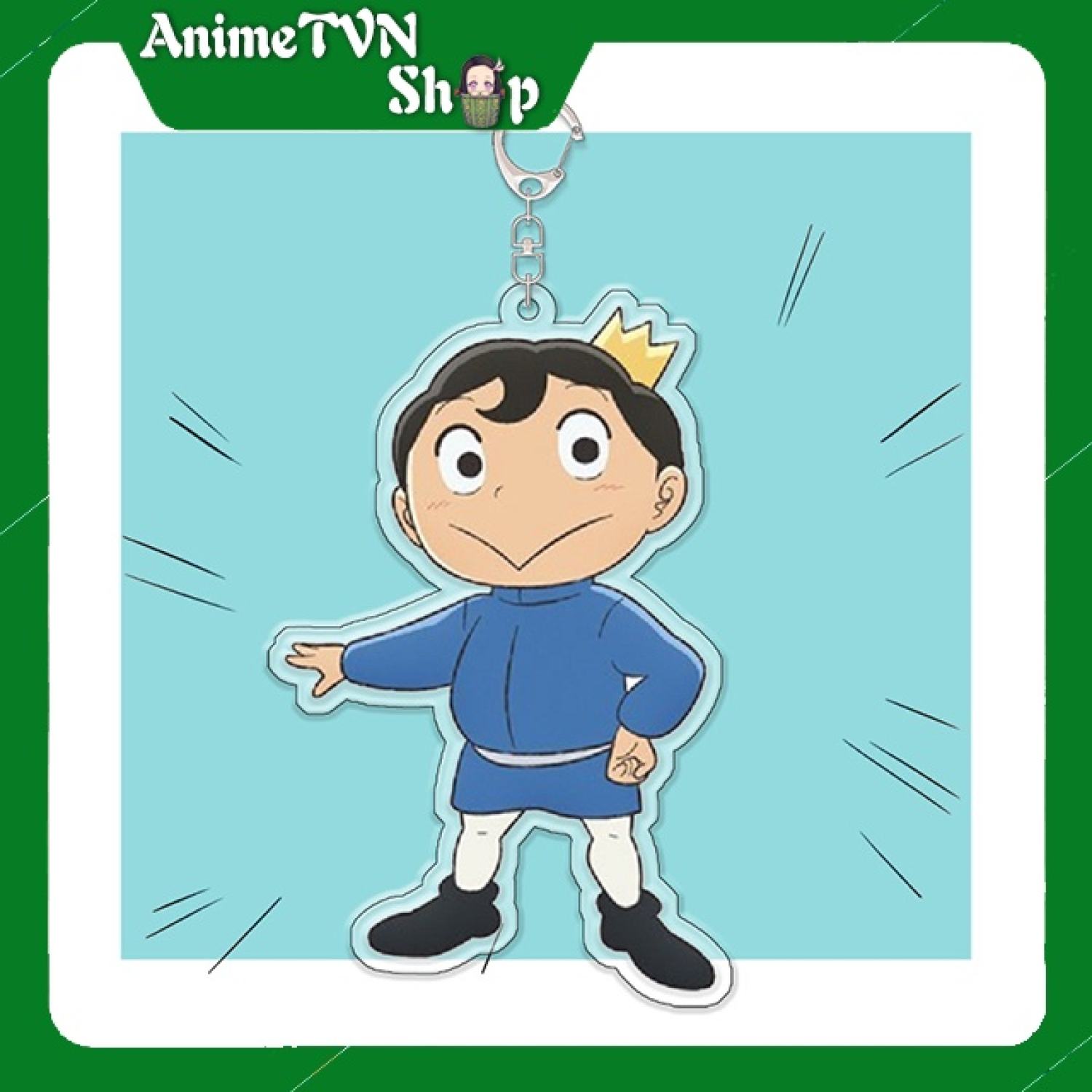 Móc khoá Mica dây xịn anime Ousama Ranking - Nhựa Cứng Acrylic In 2 mặt sắc nét