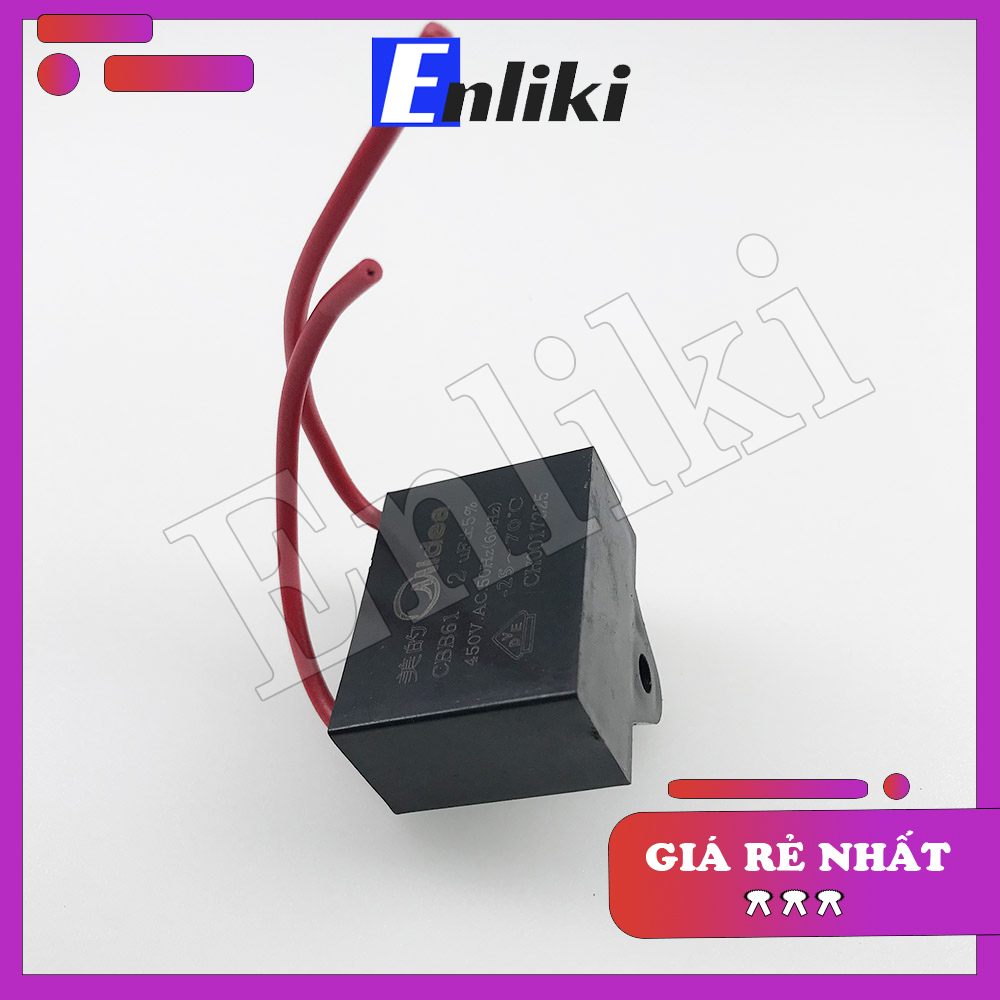 Tụ Quạt CBB 450VAC 2uF