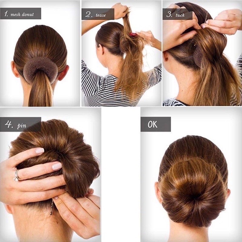 Độn phồng tóc độn búi tóc