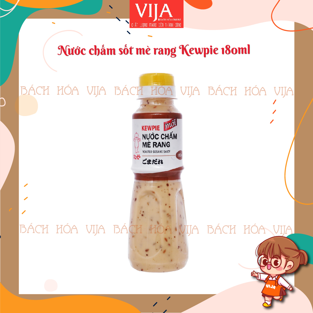 Nước chấm sốt mè rang Kewpie chai 180ml