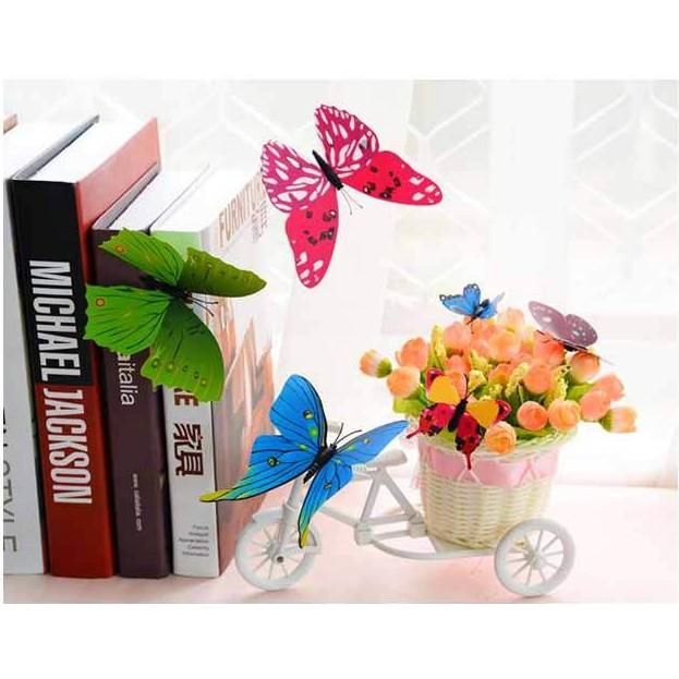 [HCM]Set 12 bướm trang trí tủ lạnh hoặc dán tường