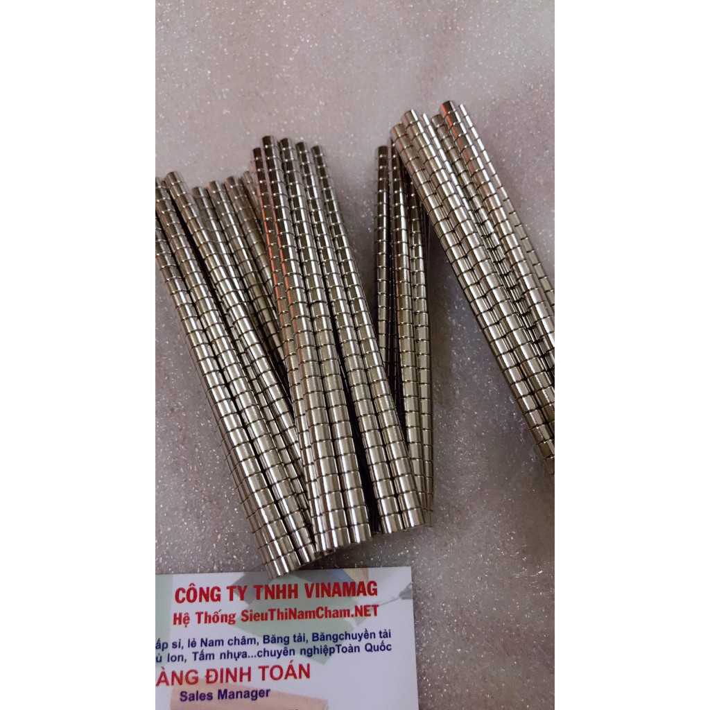 nam châm viên D5x4mm vĩnh cửu siêu mạnh ( 10 viên)